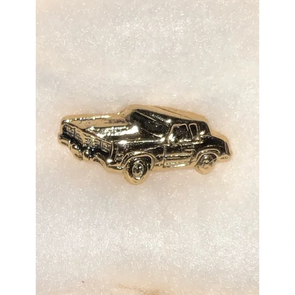 Avon 1984 Gold Cadillac Eldorado Car Tie Tack Lapel Pin New In Box